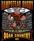 Hampstead Rugby T Shirt - Black